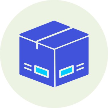 Paket, dağıtım simgesi vektör illüstrasyonu 