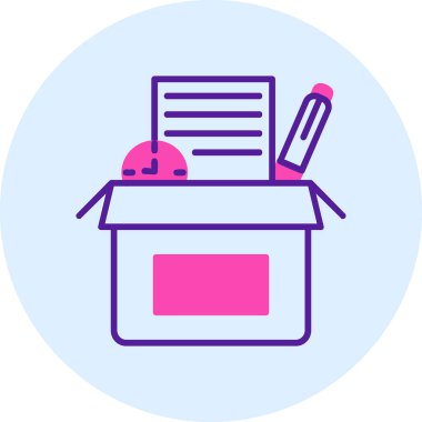 kutu web simgesi, vektör illüstrasyonu 