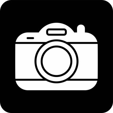 kamera simgesi, vektör illüstrasyonu basit tasarım