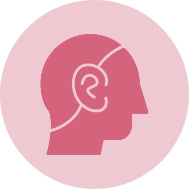 Dinleme simgesinin vektör illüstrasyonu