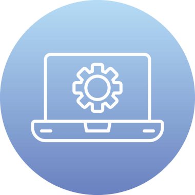 Yazılım web simgesi vektör illüstrasyonu