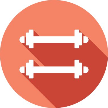 Ağırlıklandırılmış çubuk simgesi web basit illüstrasyon