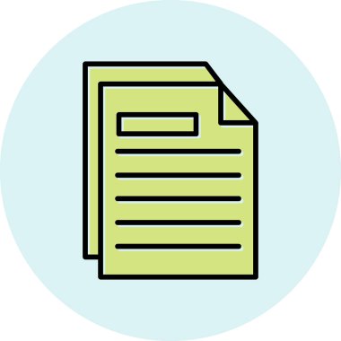 belge dosya simgesi düz biçimli 