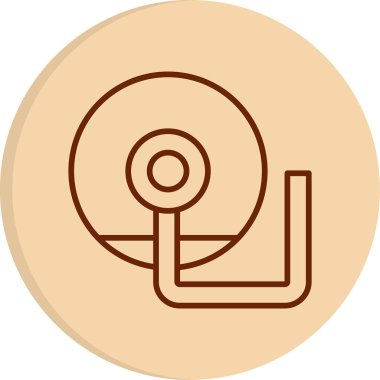 Elektro ağ simgesi basit illüstrasyon