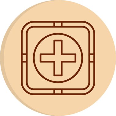 + işaretinin web basit illüstrasyonu