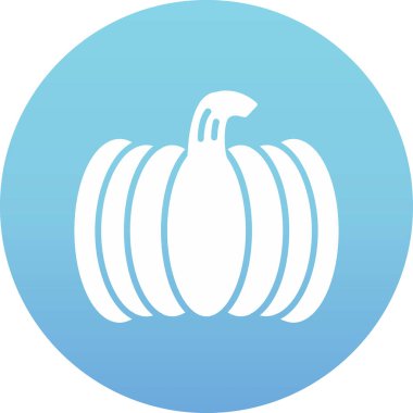 balkabağı simgesi, vektör illüstrasyonu 