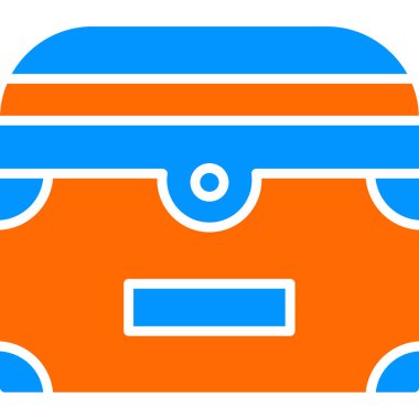 Göğüs simgesi, vektör illüstrasyonu basit tasarım