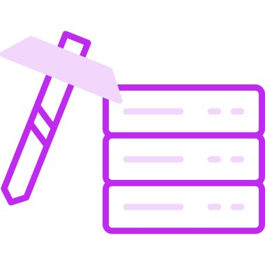 Veri Madenciliği ikon vektör çizimi