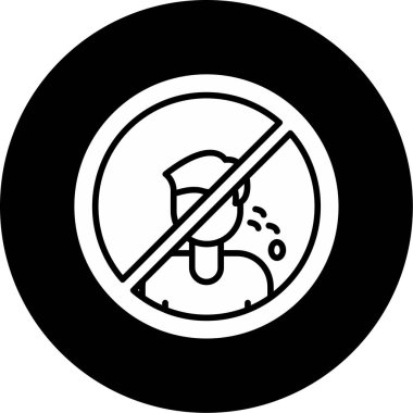  Web simgesi vektör illüstrasyonunu tükür 