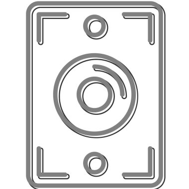 hoparlör basit vektör illüstrasyonu