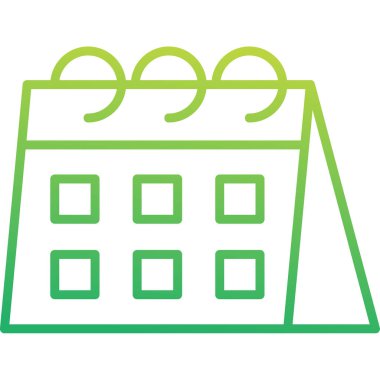 Takvim simgesi, vektör illüstrasyonu basit tasarım