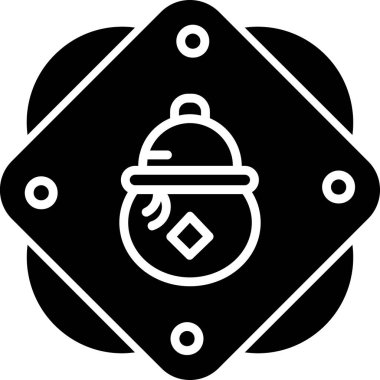 Calabash meyve simgesi, vektör illüstrasyonu basit tasarım