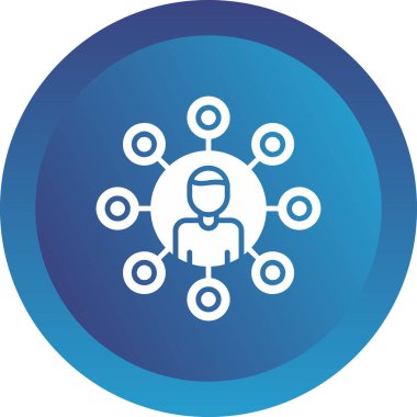 organizasyon yapı simgesi, vektör illüstrasyon basit tasarım