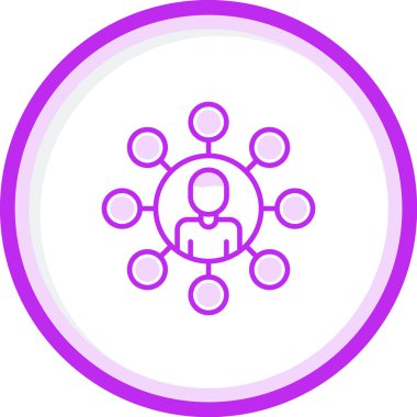 organizasyon yapı simgesi, vektör illüstrasyon basit tasarım