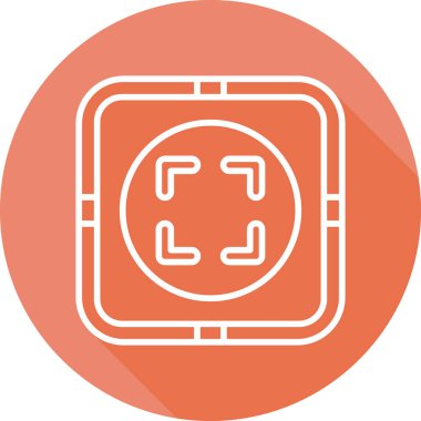 Tam Ekran simgesinin vektör illüstrasyonu        