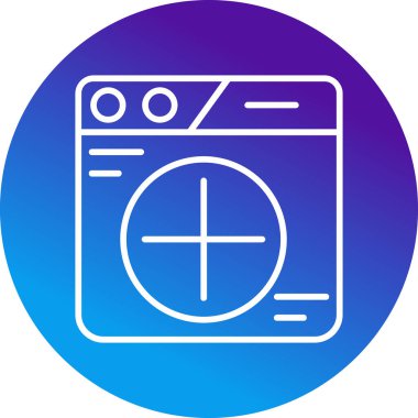 Sekme web simgesi vektör illüstrasyonu