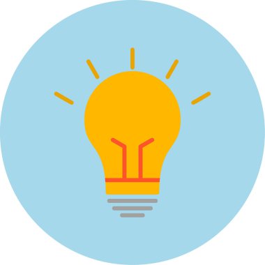 Fikir simgesinin vektör illüstrasyonu 