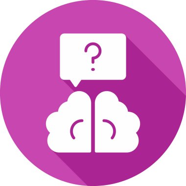 Quiz web simgesi, vektör illüstrasyonu