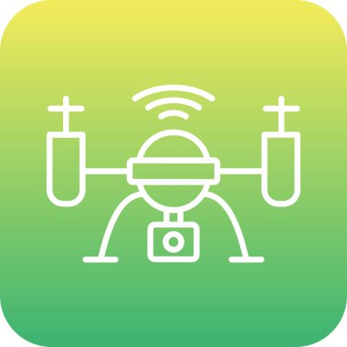 Drone simgesi vektör illüstrasyon tasarımı