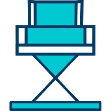 Yönetici Koltuğu simgesinin vektör illüstrasyonu           