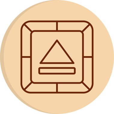 Düğme simgesini, ortam simgesini, müziği çıkart veya video düğmesi çal