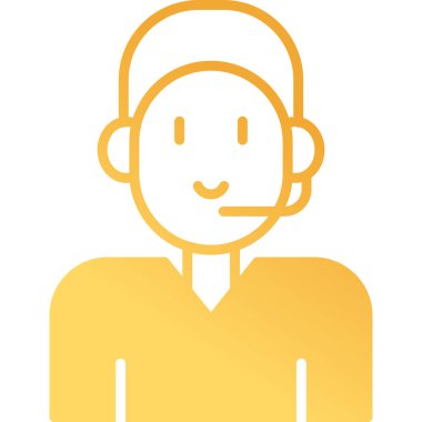 Müşteri Destek kutsal kişilerin resmi, vektör çizim 