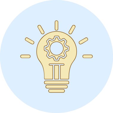 İnovasyon web simgesi basit illüstrasyon 