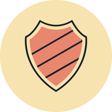 kalkan simgesi web basit illüstrasyon