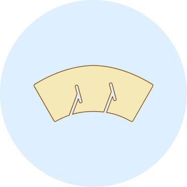 Silecek ağ simgesi vektör illüstrasyonu