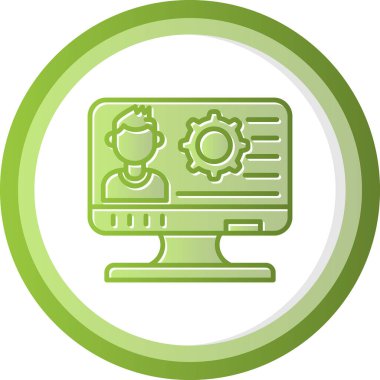 Web simgesi basit illüstrasyon ayarlanıyor