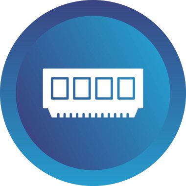 bilgisayar bellek simgesi, vektör illüstrasyonu basit tasarım