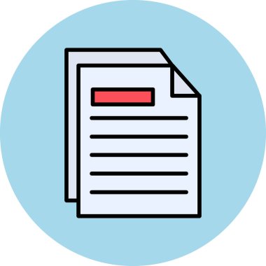 belge dosya simgesi düz biçimli 