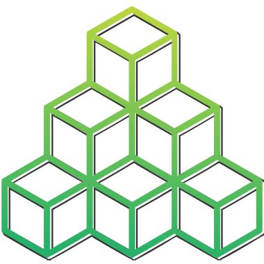 küp web simgesi basit tasarım 