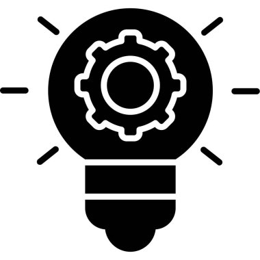 İnovasyon web simgesi basit illüstrasyon 