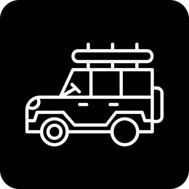 Safari cipi. Web simgesi basit illüstrasyon 