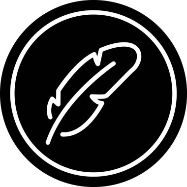 Tüysüz simge, vektör illüstrasyonu  