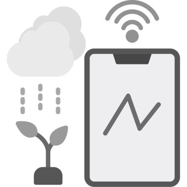 İklim web simgesi vektör illüstrasyonu