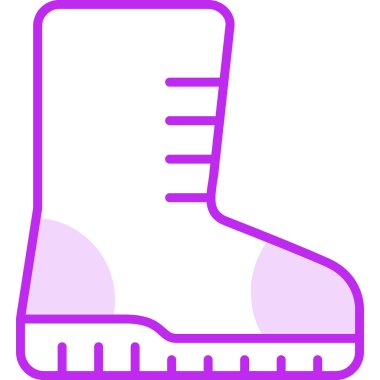 Ayakkabı simgesinin vektör illüstrasyonu