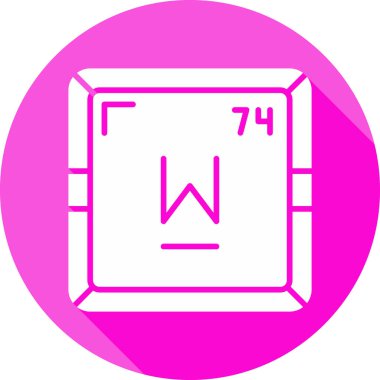 Periyodik tablo simgesinin Tungsten kimyasal ögesi