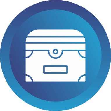 Göğüs simgesi, vektör illüstrasyonu basit tasarım