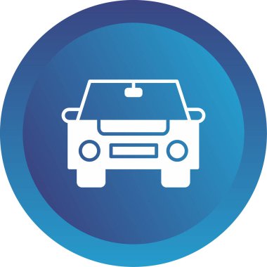 araba web simgesi basit illüstrasyon 