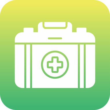 İlk yardım çantası vektör çizim 