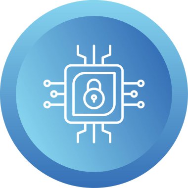 cpu icon, vector illustration simple design