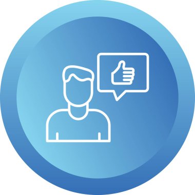 Memnuniyet web simgesi basit illüstrasyon 