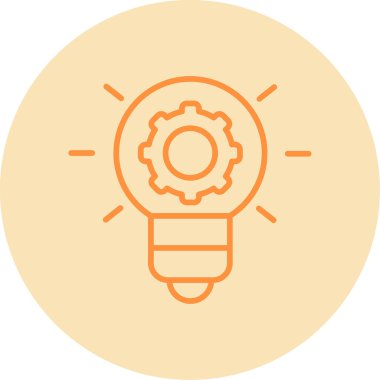 İnovasyon web simgesi basit illüstrasyon 