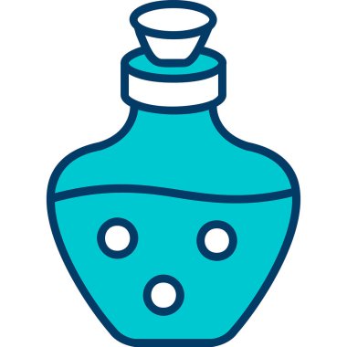 İksir ağı simgesi, vektör illüstrasyonu