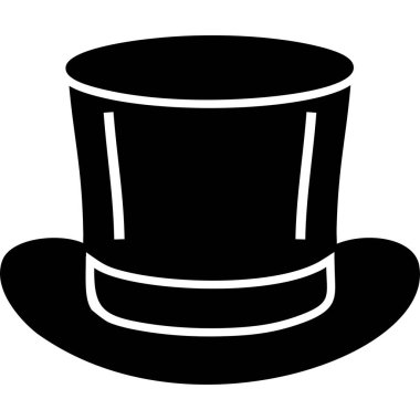 Sihirli Şapka web simgesi, vektör illüstrasyonu 