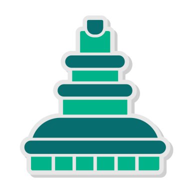 Çeşme. Web simgesi basit illüstrasyon