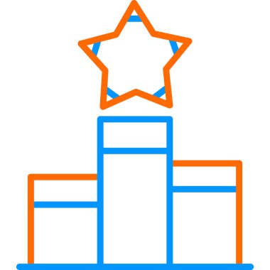 yıldız web simgesi basit illüstrasyon 