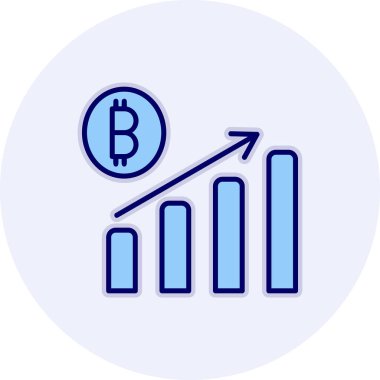 Kârlı web simgesi basit illüstrasyon